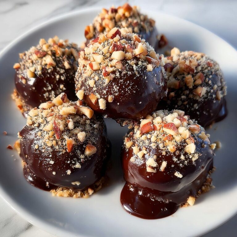 No Bake Pecan Pie Balls with Chocolate Coating Recipe