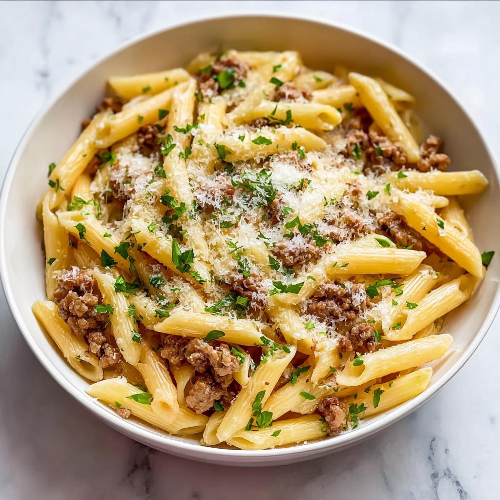 Creamy Sausage Pasta Recipe - Recipe Image