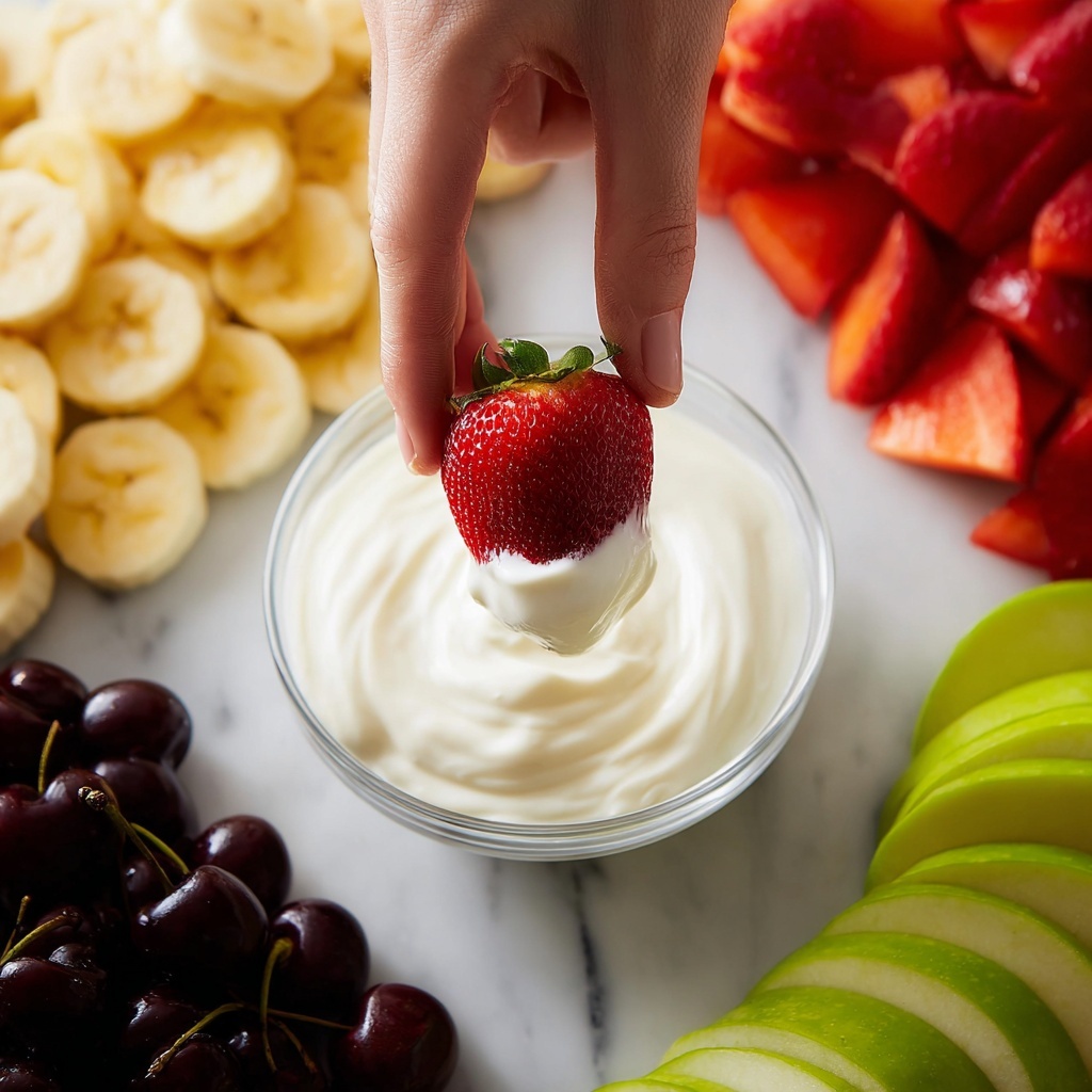 Easy Cream Cheese Fruit Dip Recipe - Recipe Image