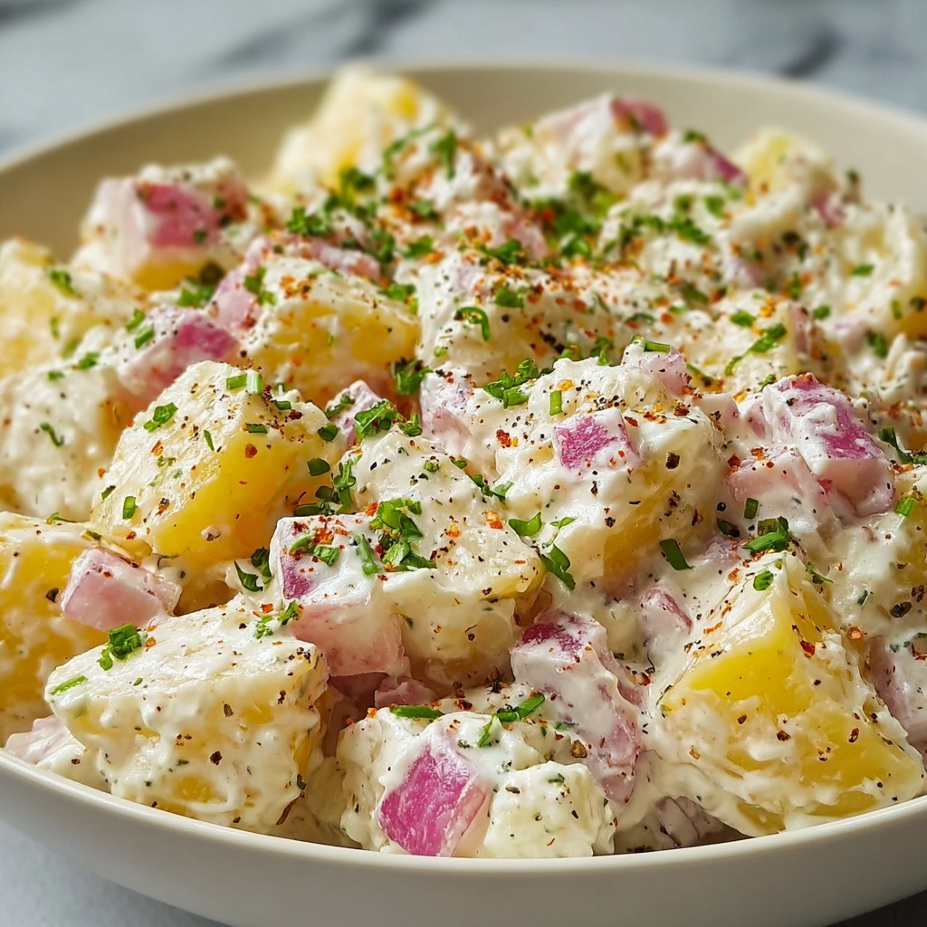 Smashed Potato Salad with Dill Pickles and Capers Recipe - Recipe Image