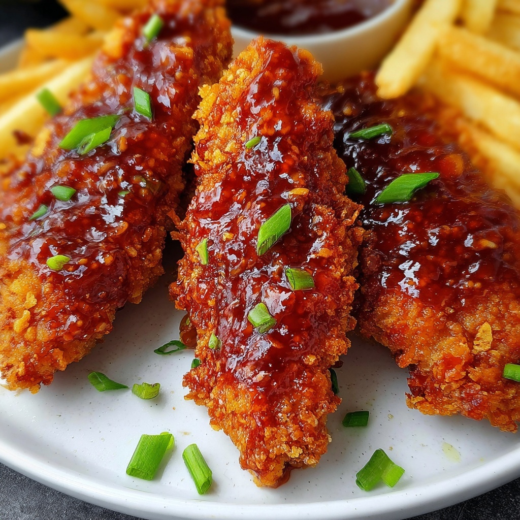 Crispy Honey Butter Chicken Tenders Recipe - Recipe Image