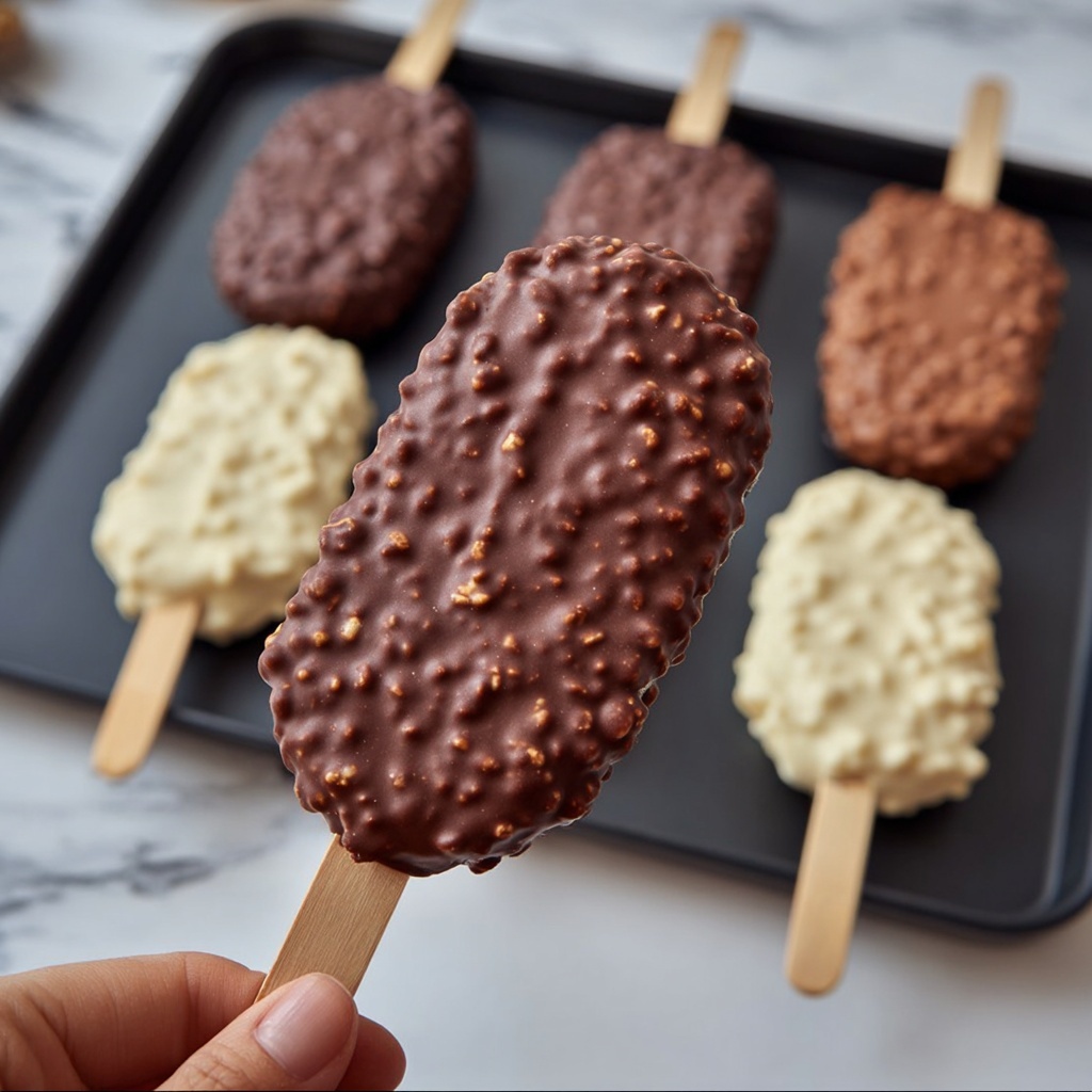 Chocolate Ice Cream Bars Recipe - Recipe Image