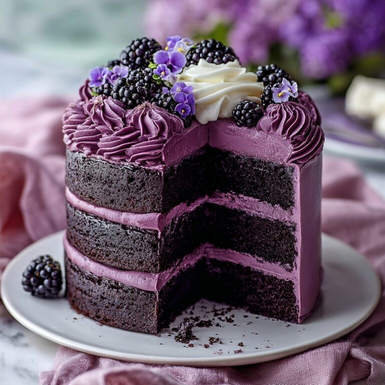 Purple Velvet Cake with White Chocolate Cream Cheese Frosting Recipe