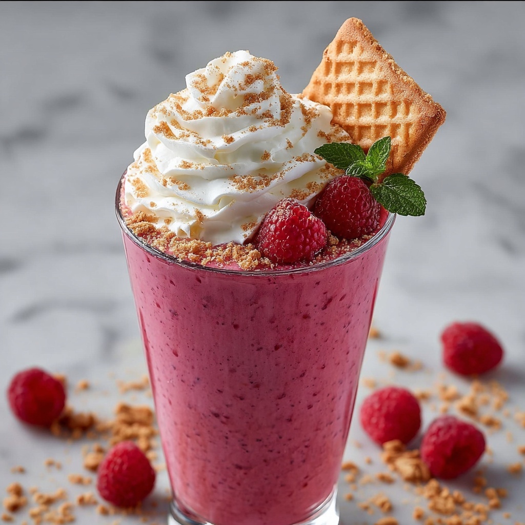 Raspberry Cheesecake Protein Shake: The Ultimate Muscle Growth Smoothie Recipe - Recipe Image
