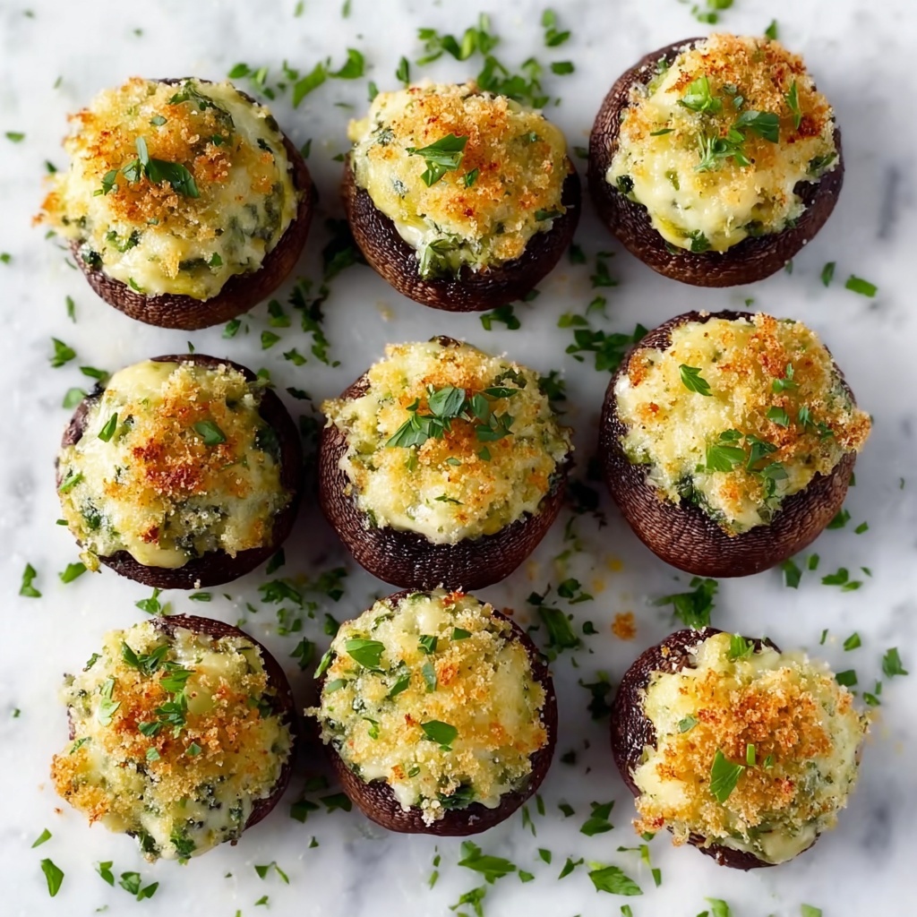 Stuffed Mushrooms with Parmesan, Cream Cheese, and Fresh Herbs Recipe - Recipe Image