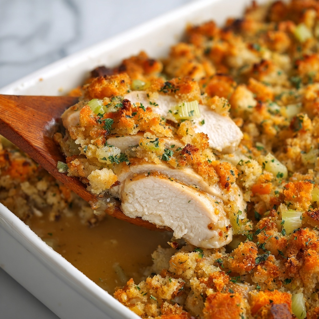 Easy Chicken Stuffing Bake Recipe - Recipe Image