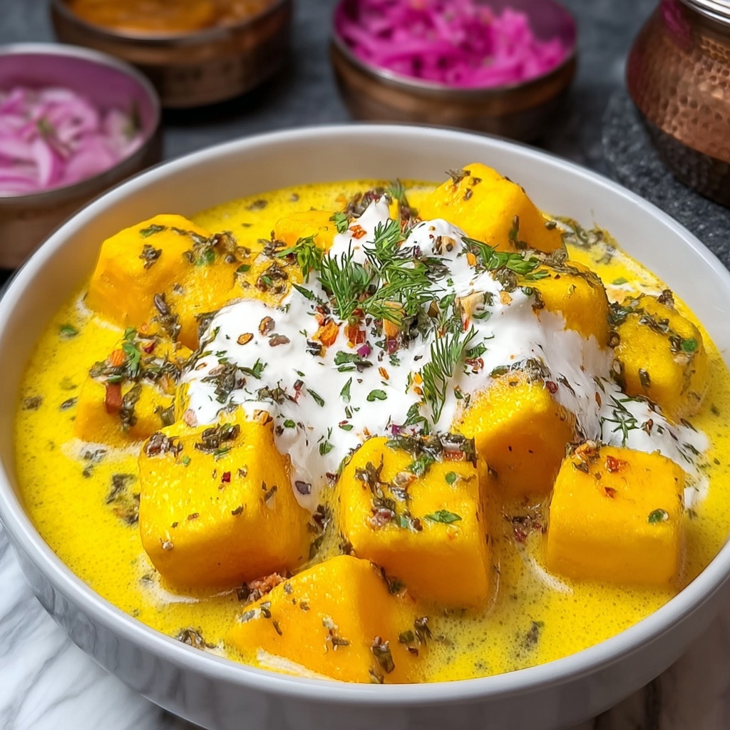 Shahi Mango Dahi Vada: Creamy Mango Yogurt Fritters Recipe - Recipe Image