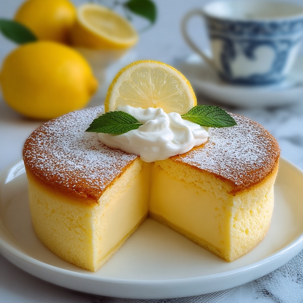 Lemon Custard Cake Recipe - Recipe Image