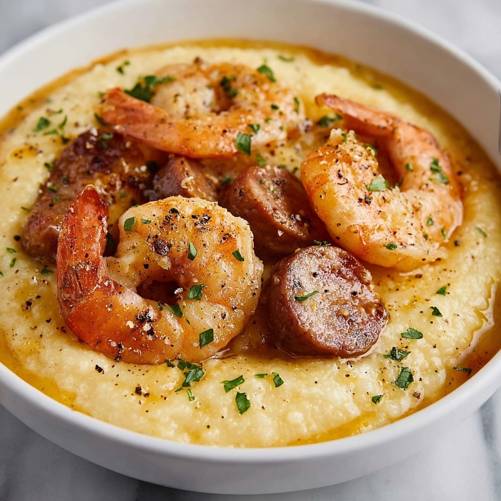 Creamy Lowcountry Shrimp and Grits Recipe - Recipe Image