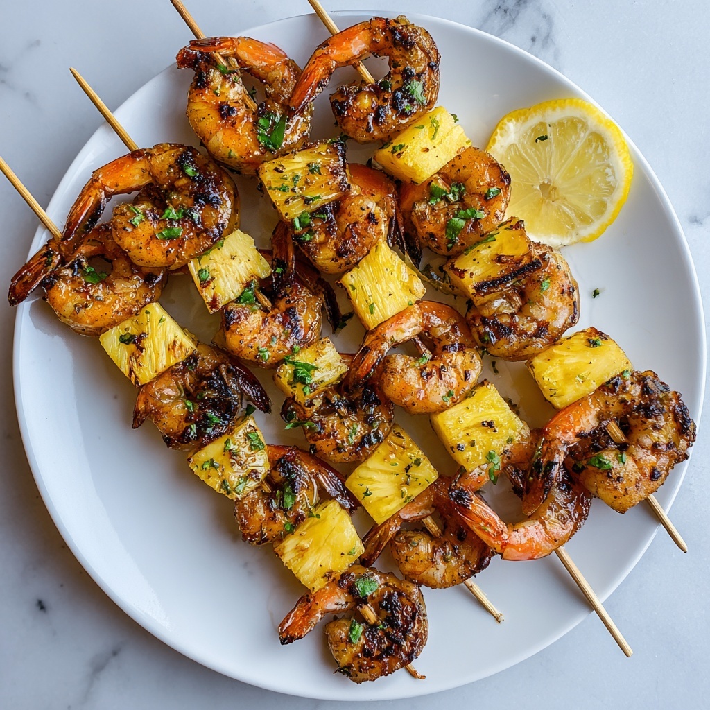 Grilled Shrimp Pineapple Skewers Recipe - Recipe Image