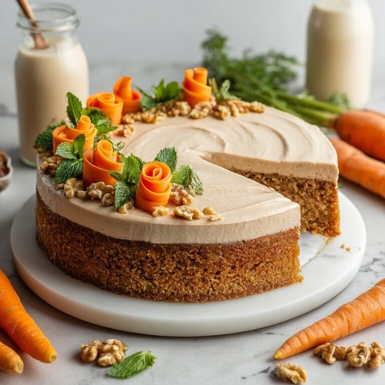 No-Bake Carrot Cake Cheesecake (Vegan & Gluten-Free) Recipe
