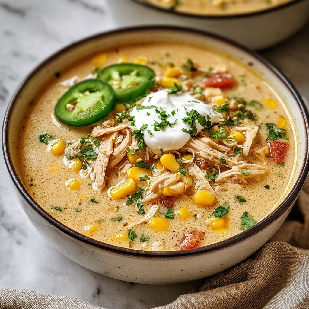 Mexican Street Corn White Chicken Chili Recipe - Recipe Image