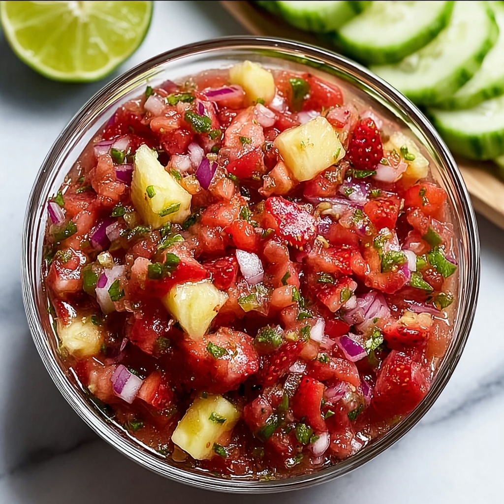 Strawberry Rhubarb Salsa Recipe - Recipe Image
