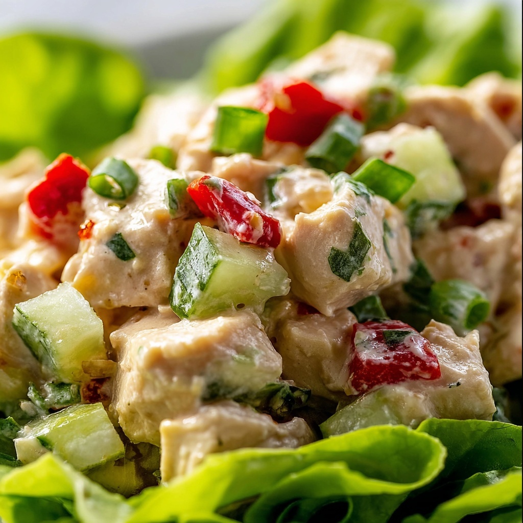 Cucumber Chicken Salad Recipe - Recipe Image
