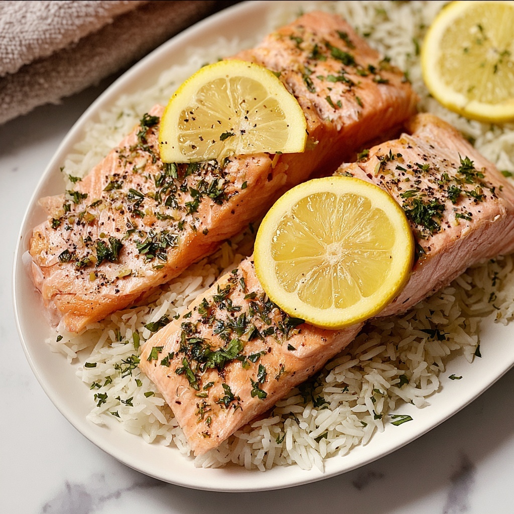 Butter Herb Instant Pot Salmon Recipe - Recipe Image