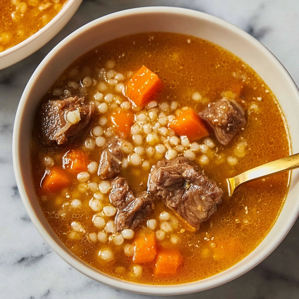 Easy Beef Barley Soup Recipe - Recipe Image