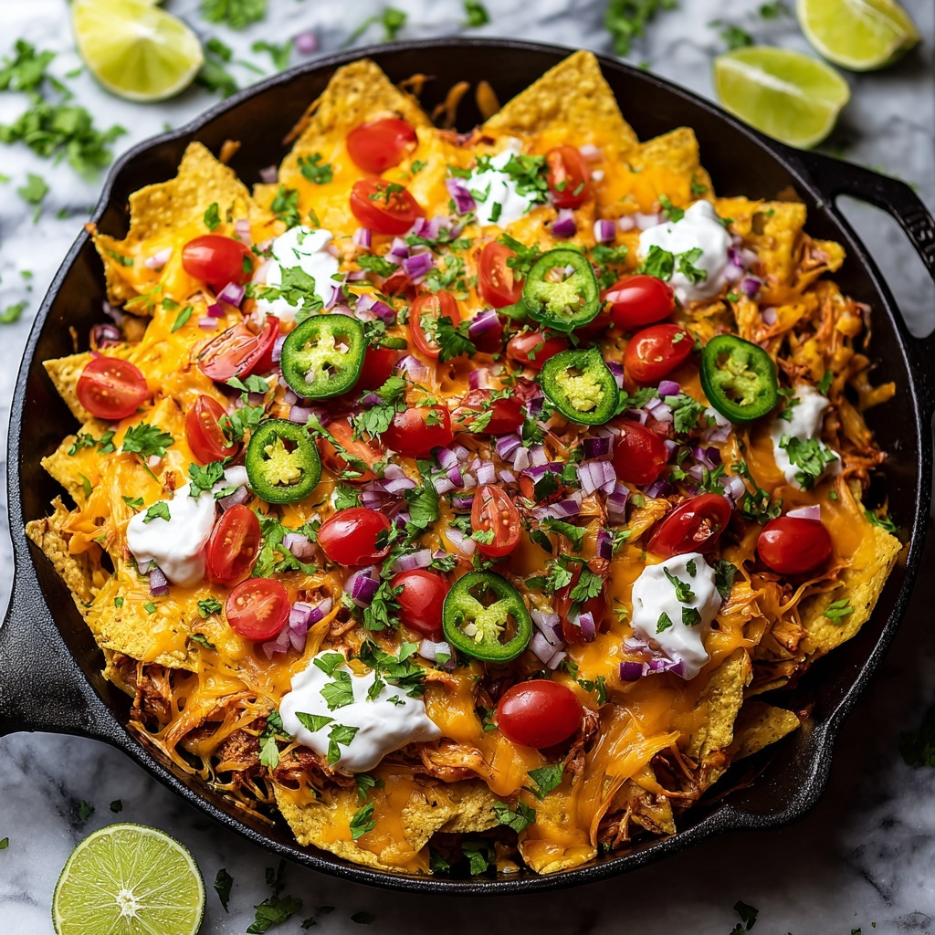 The BEST Loaded Chicken Nachos Recipe - Recipe Image