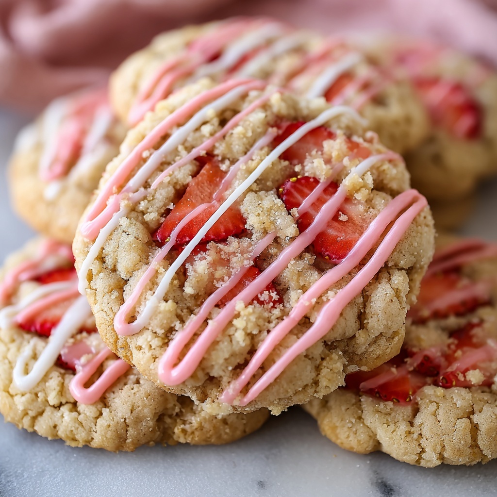 Strawberry Crunch Cookies Recipe - Recipe Image