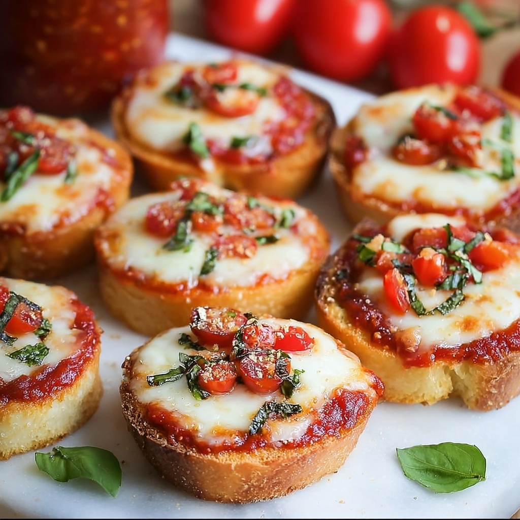 Homemade Mini Pizza Bagel Bites Recipe - Recipe Image