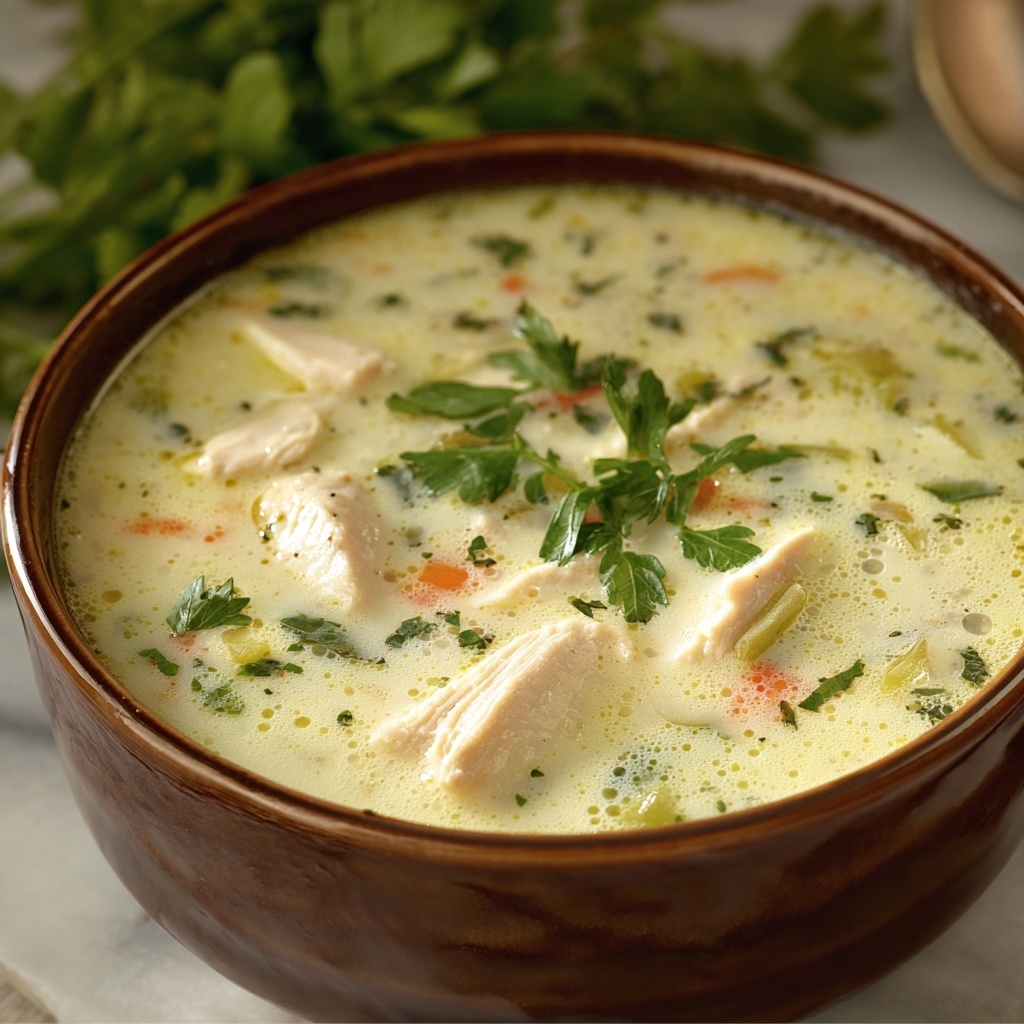 Keto Green Chicken Enchilada Soup Recipe - Recipe Image