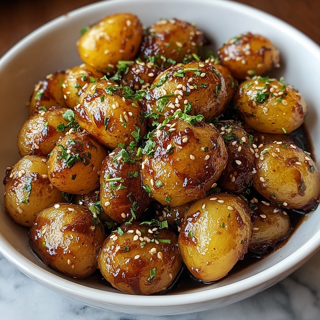Honey Mustard Roasted Baby Potatoes Recipe - Recipe Image