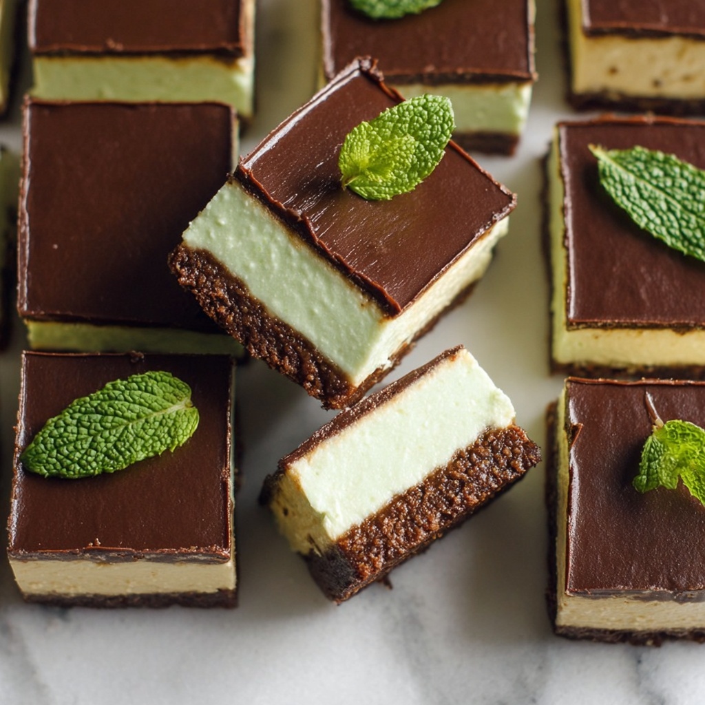 Vegan Mint Chocolate Slice Recipe - Recipe Image