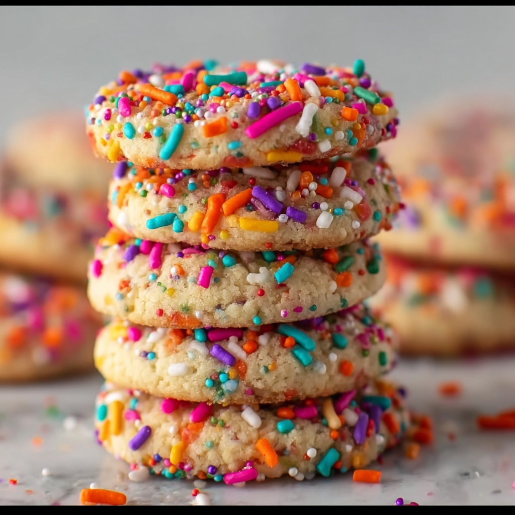 Chewy Sprinkle Cookies: Quick, Fun Bliss in 30 Minutes Recipe - Recipe Image
