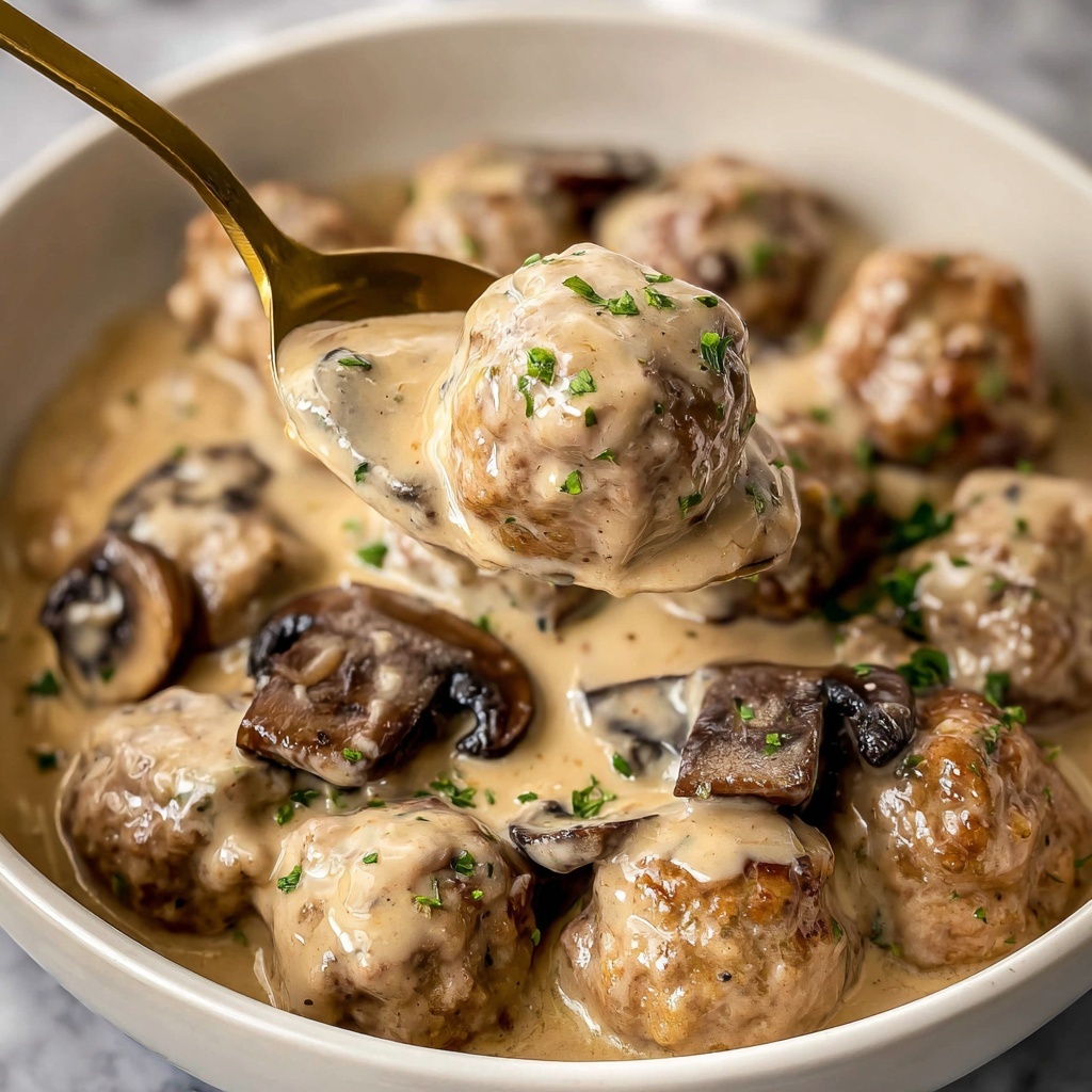 Crockpot Meatball Stroganoff Recipe - Recipe Image