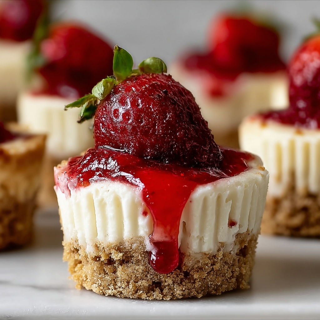 Mini Strawberry Cheesecake Cupcakes Recipe - Recipe Image