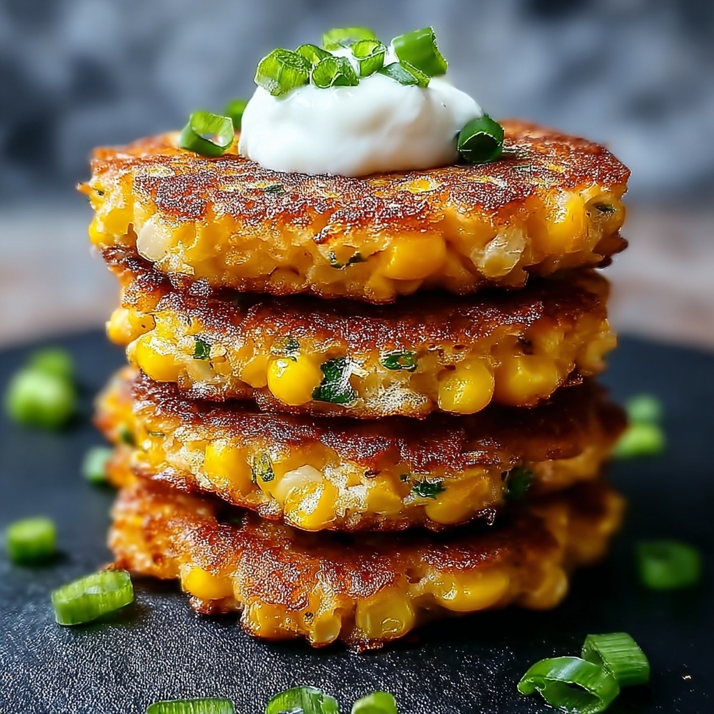 Crispy Cheesy Corn Fritters Recipe - Recipe Image