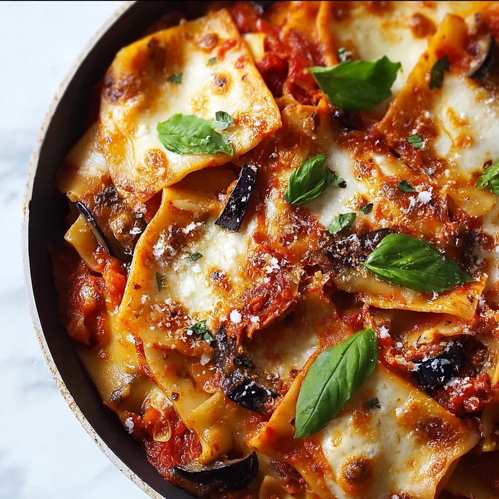 Easy Skillet Vegetable Lasagna Recipe - Recipe Image