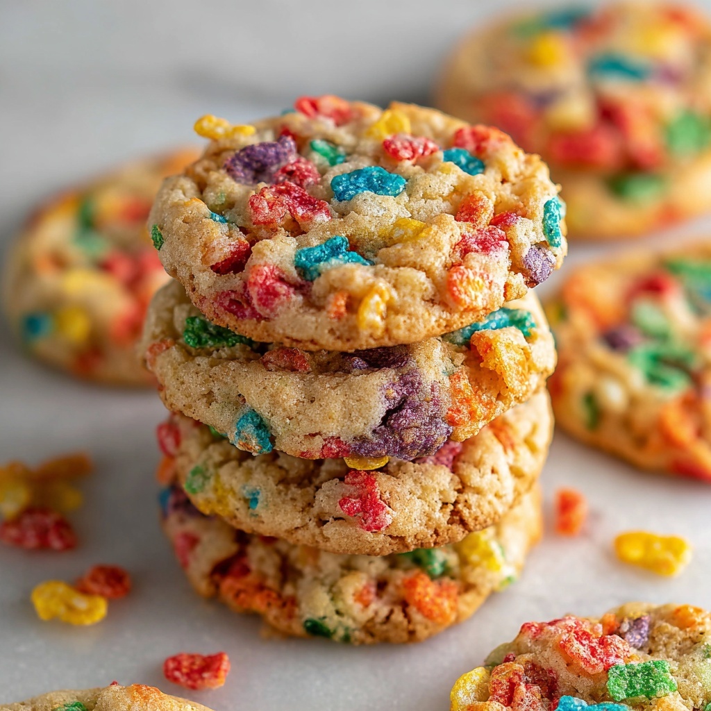 Fruity Pebbles Cake Mix Cookies Recipe - Recipe Image