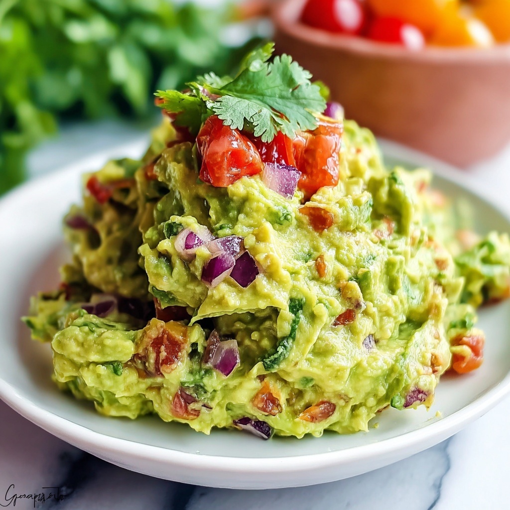 Creamy Homemade Guacamole Recipe - Recipe Image