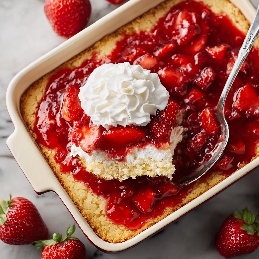 Strawberry Cheesecake Dump Cake Recipe - Recipe Image