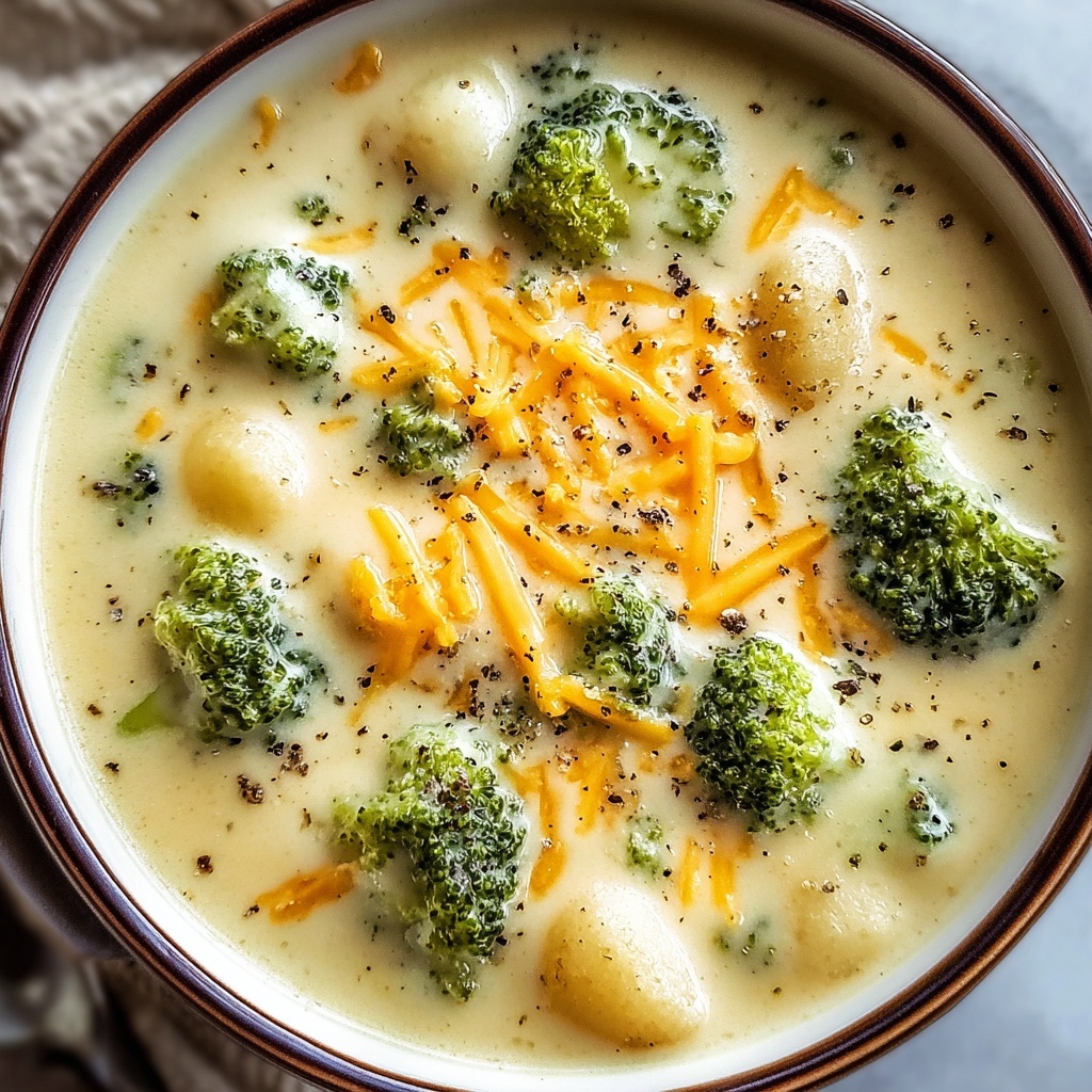 Creamy Broccoli Cheese Soup Recipe - Recipe Image