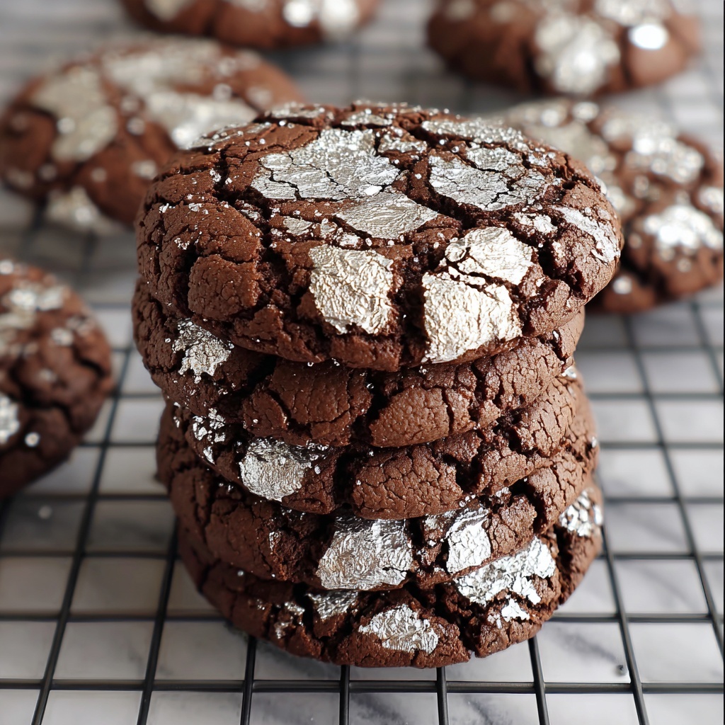 Espresso Chocolate Crinkle Cookies Recipe - Recipe Image