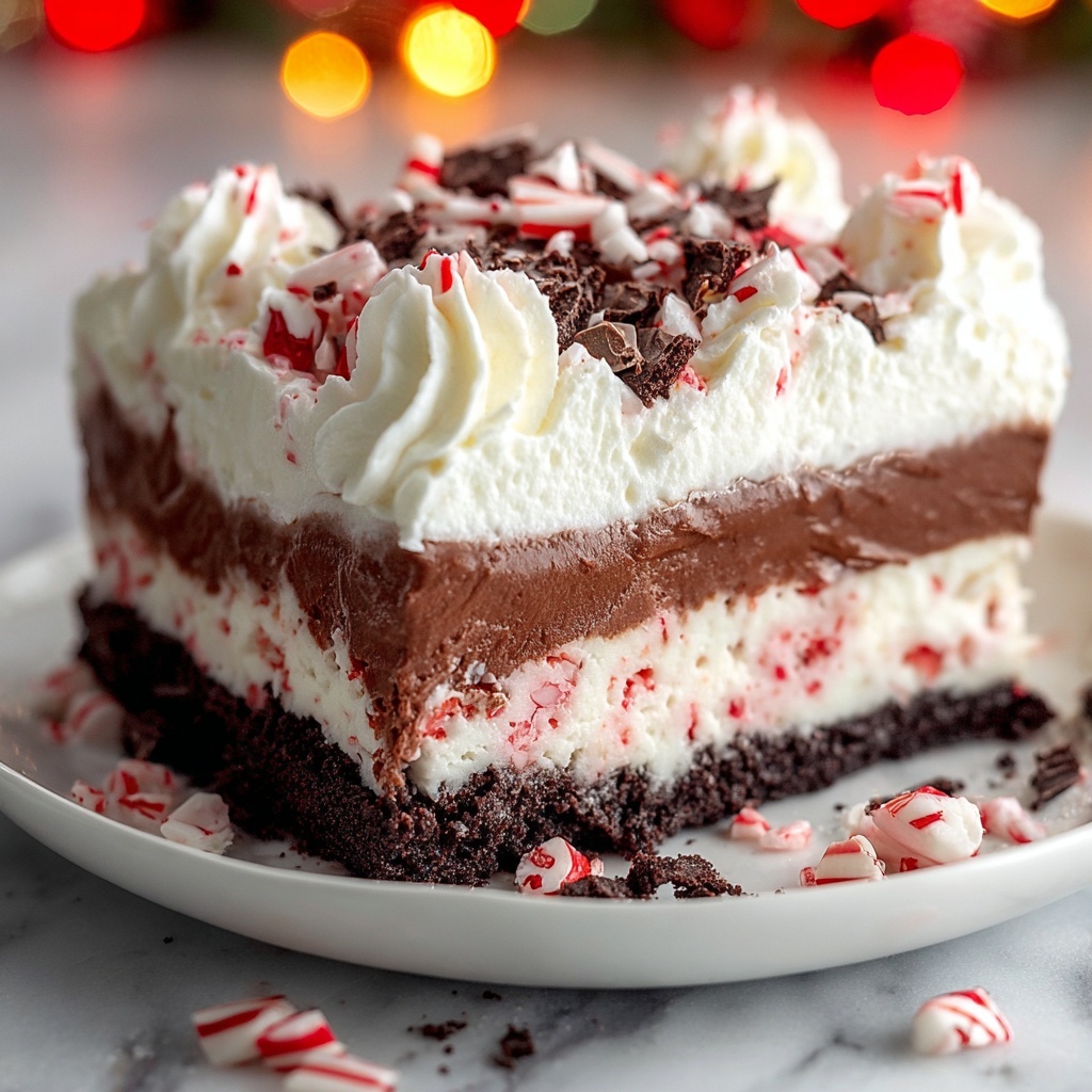Chocolate Peppermint Lasagna Recipe - Recipe Image