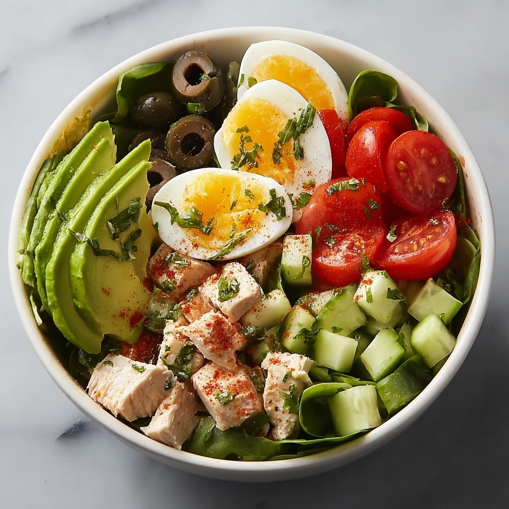 High-Protein Avocado Chicken Salad with Egg Recipe - Recipe Image