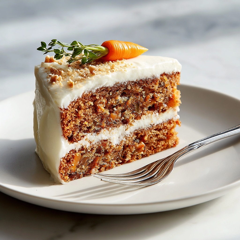 Simple Carrot Cake with Cream Cheese Frosting Recipe - Recipe Image