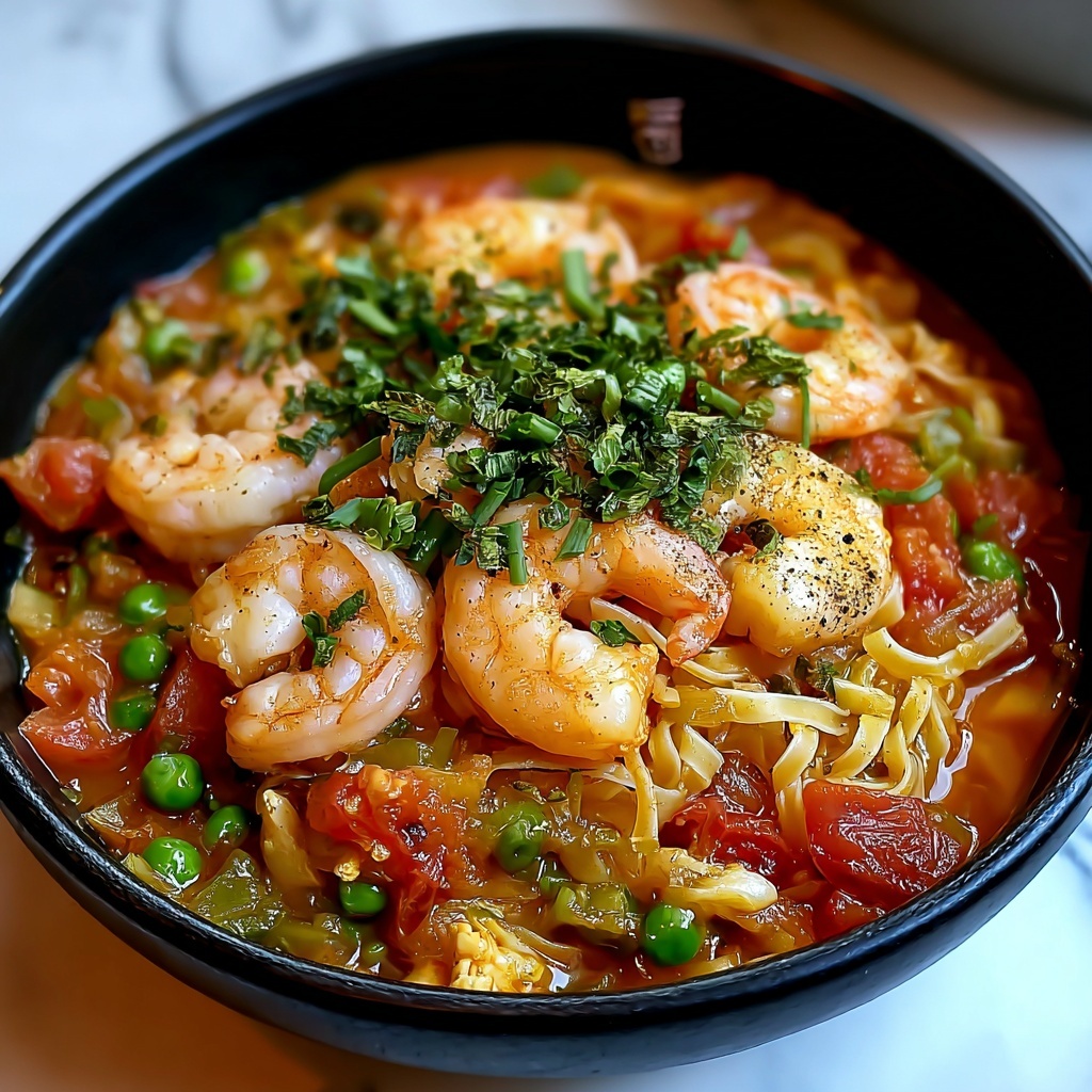 Creamy Garlic Shrimp Pasta Recipe - Recipe Image