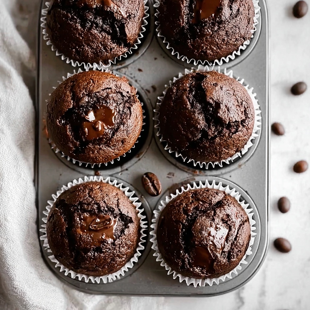 Decadent Double Chocolate Espresso Muffins Recipe - Recipe Image