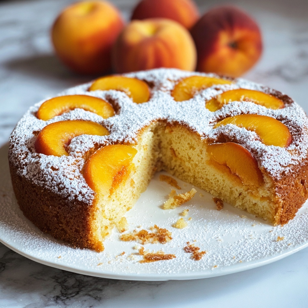 Fresh Peach Cake Recipe - Recipe Image