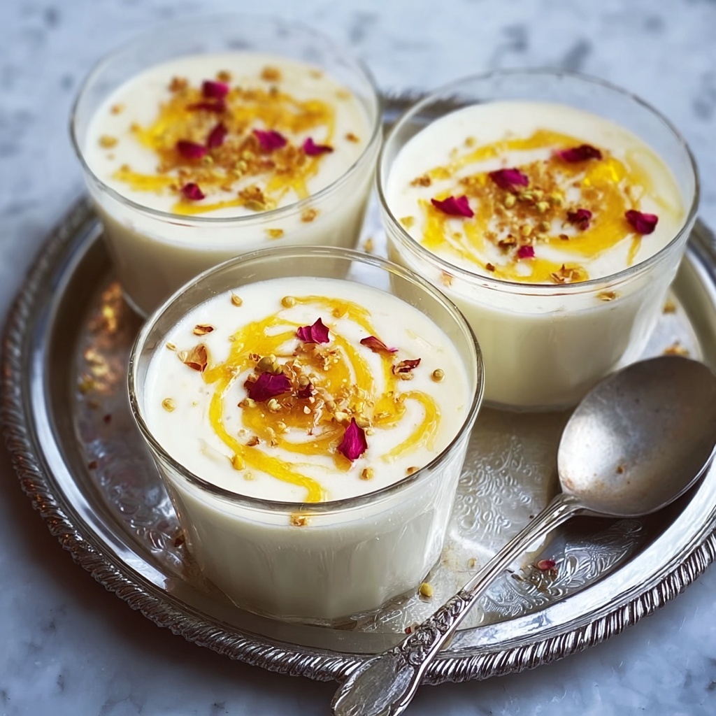 Saffron Cardamom Baked Yogurt with Mango Compote Recipe - Recipe Image