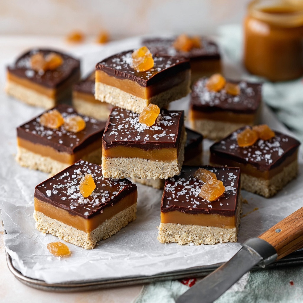 Vegan Toffee Apple Millionaires Shortbread Recipe - Recipe Image