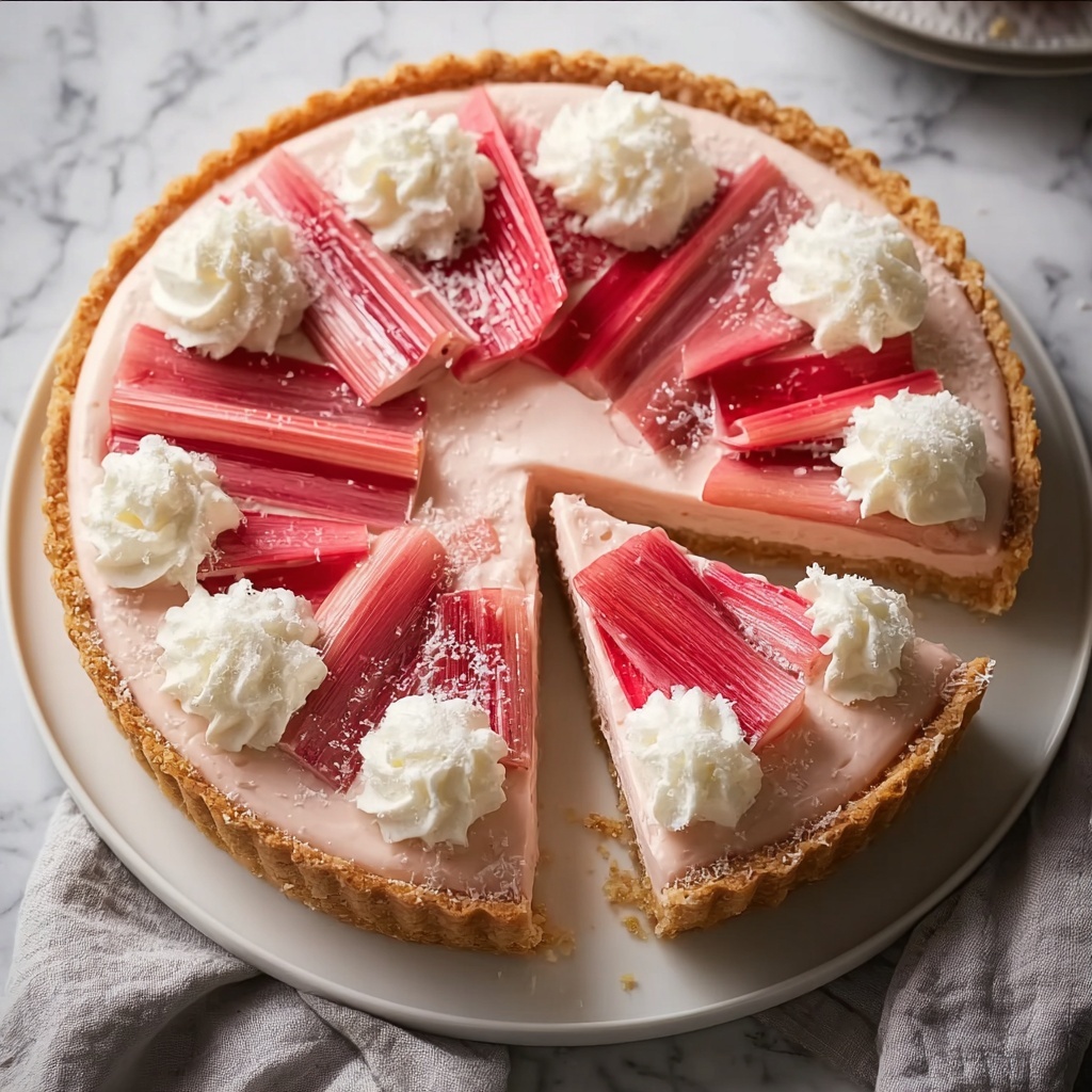 Best Rhubarb Cream Tart Recipe - Recipe Image
