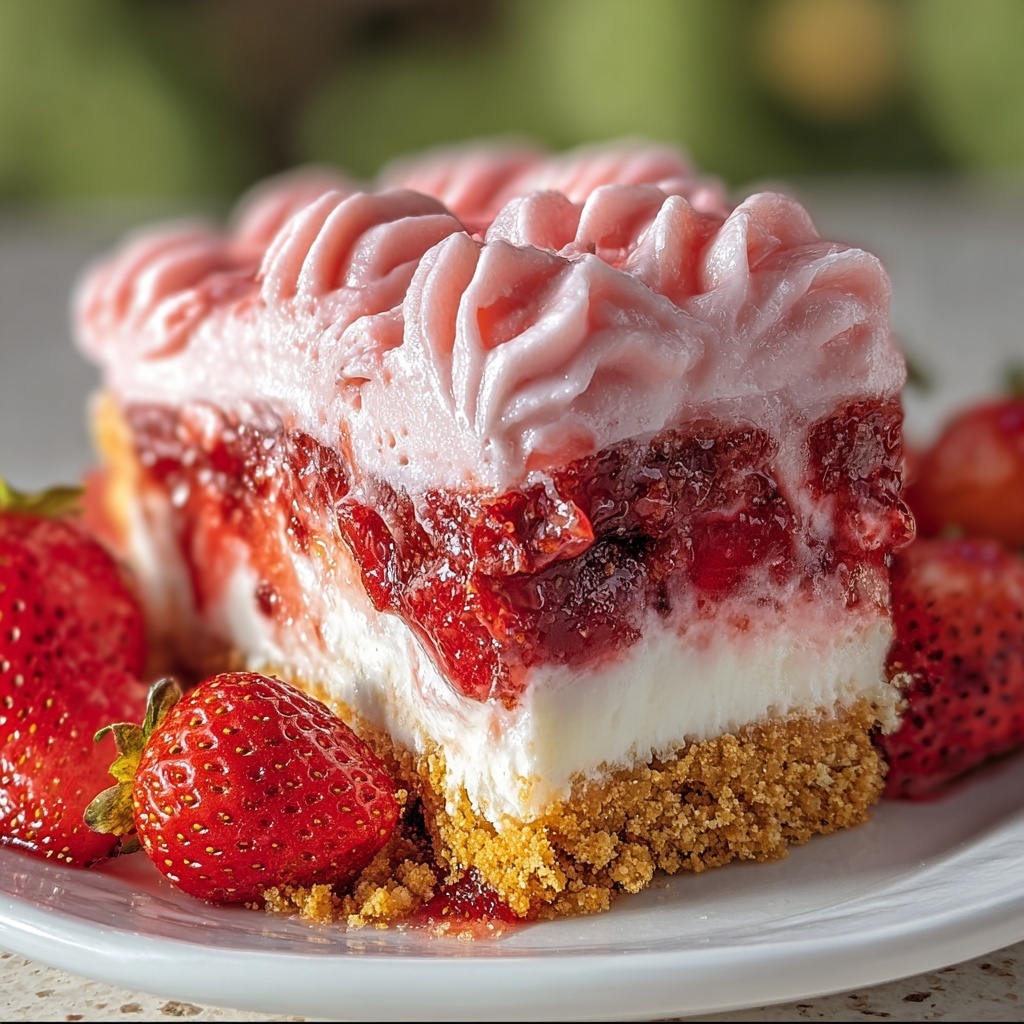 Strawberry Honeybun Cake with Strawberry Cream Icing Recipe - Recipe Image