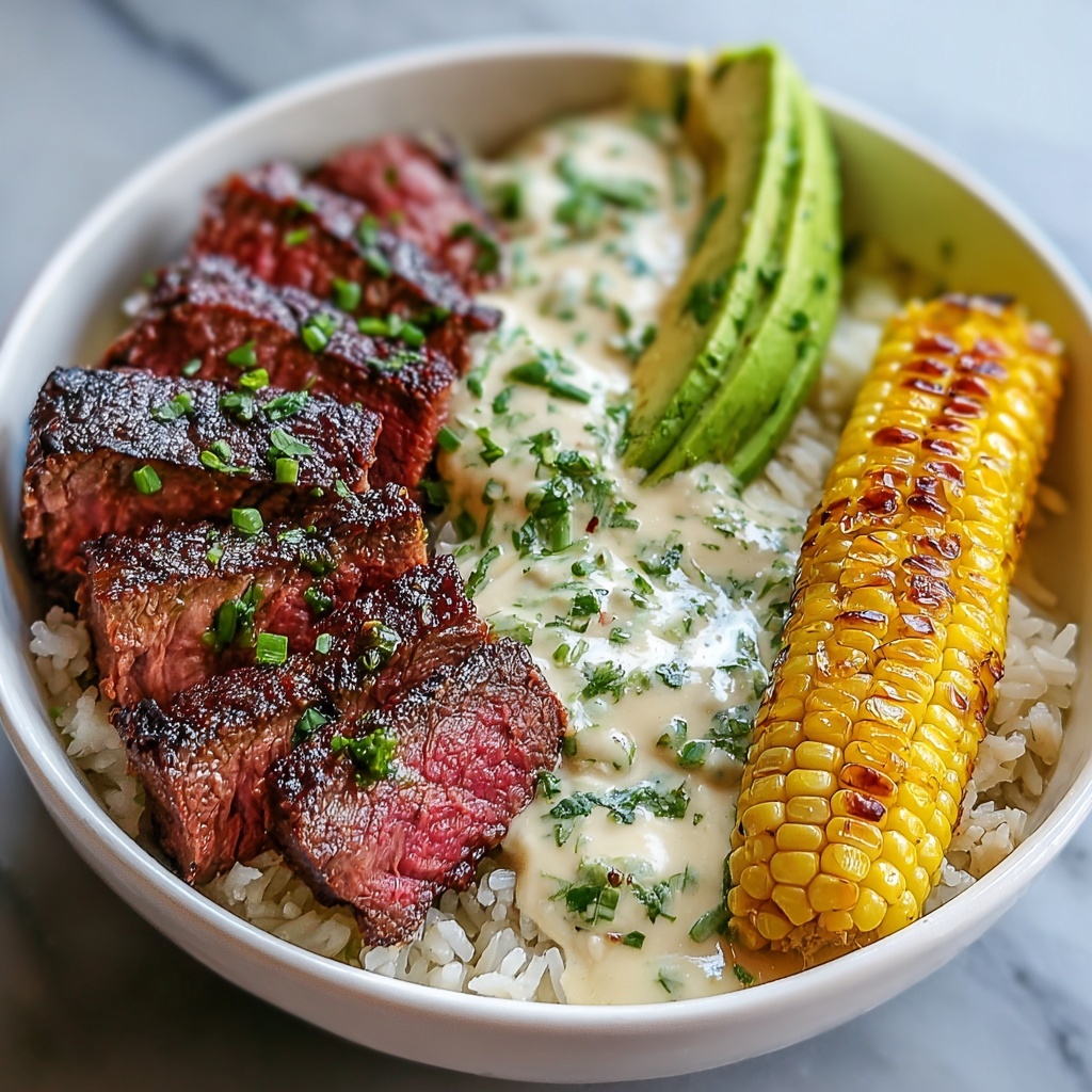 Steak, Avocado & Roasted Corn Bowl Recipe - Recipe Image