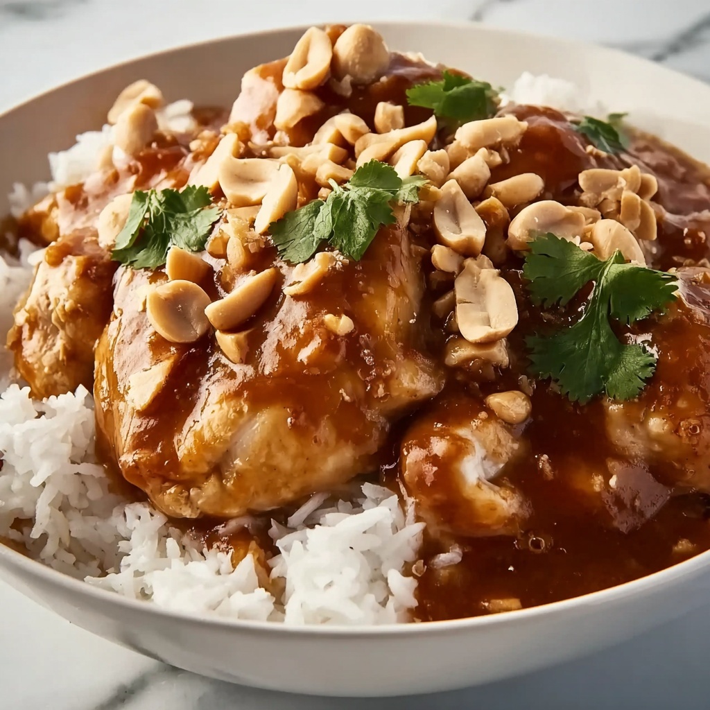 Slow Cooker Peanut Chicken Recipe - Recipe Image