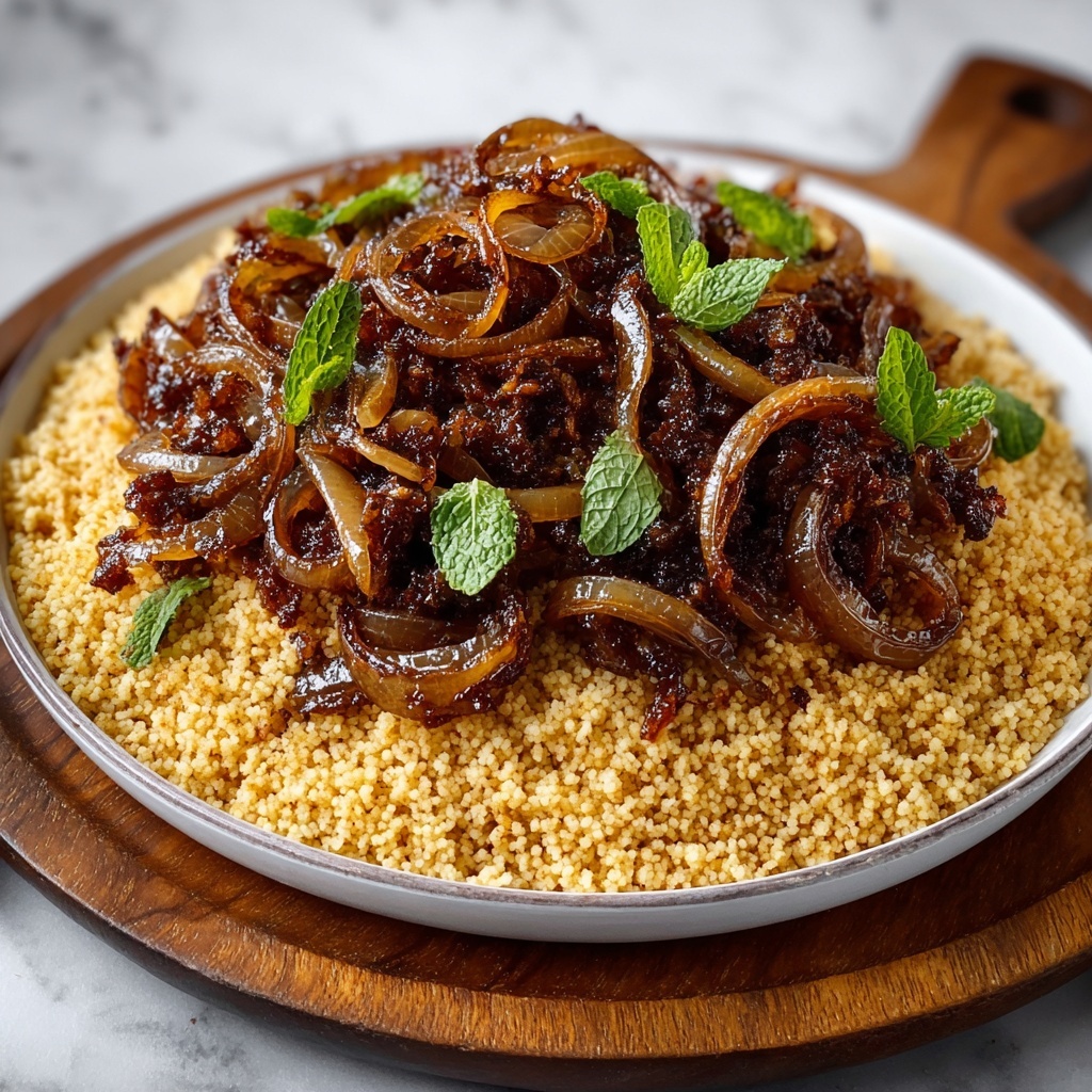 Caramelized Onion & Mint Bulgur Pilaf Recipe - Recipe Image