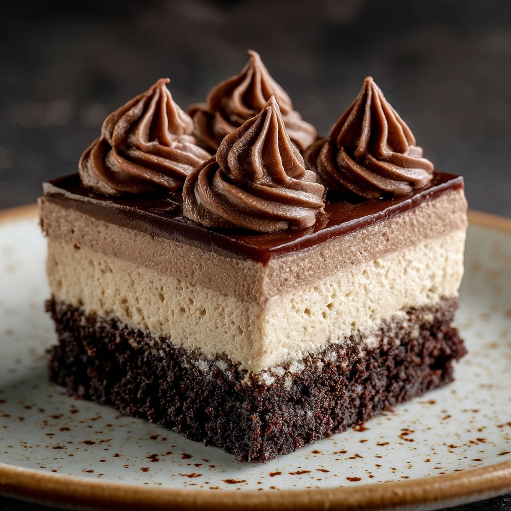 Chocolate Mousse Brownies Recipe - Recipe Image